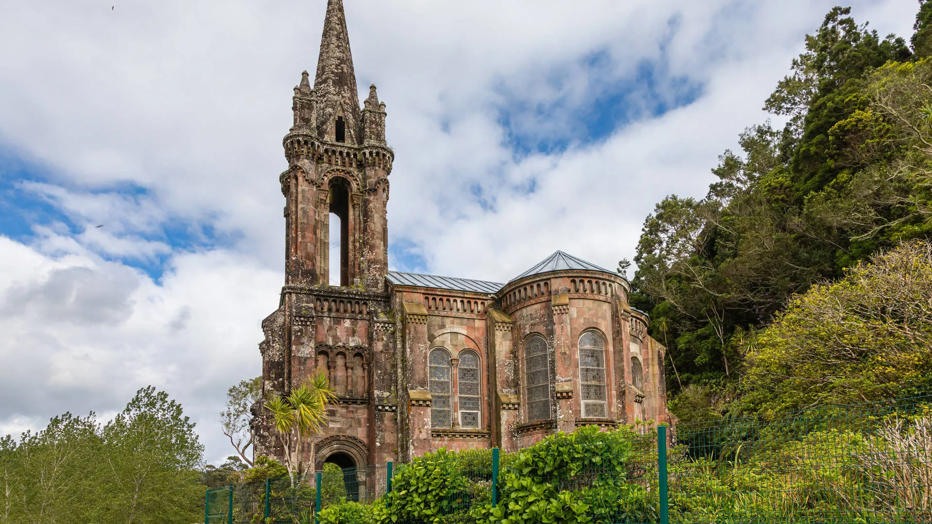 Azoren Sao Miguel Furnas Kerk Oud Vervallen Gebouw
