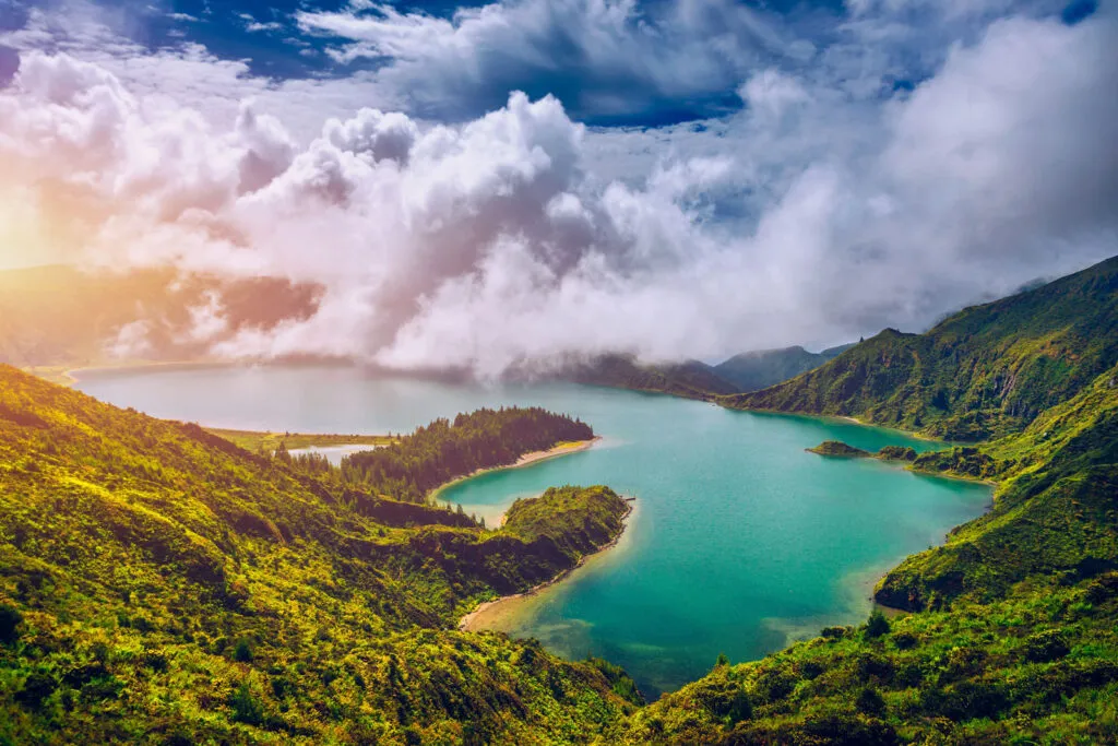 Azoren Sao Miguel Lagoa Do Fogo kratermeer
