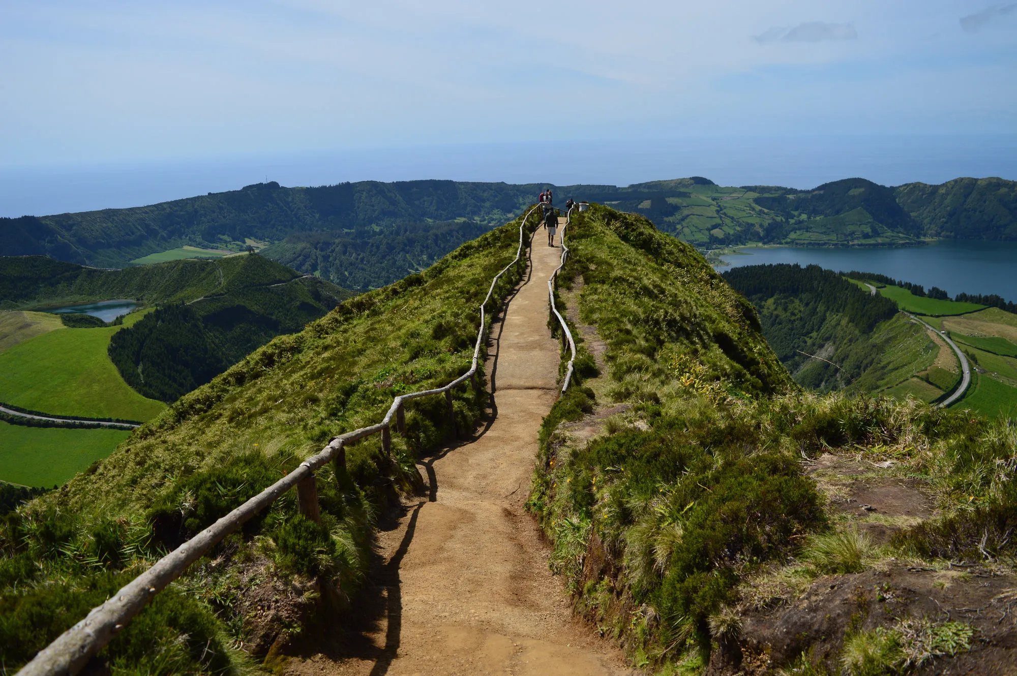 Azoren Sao Miguel wandelen in de groene Natuur