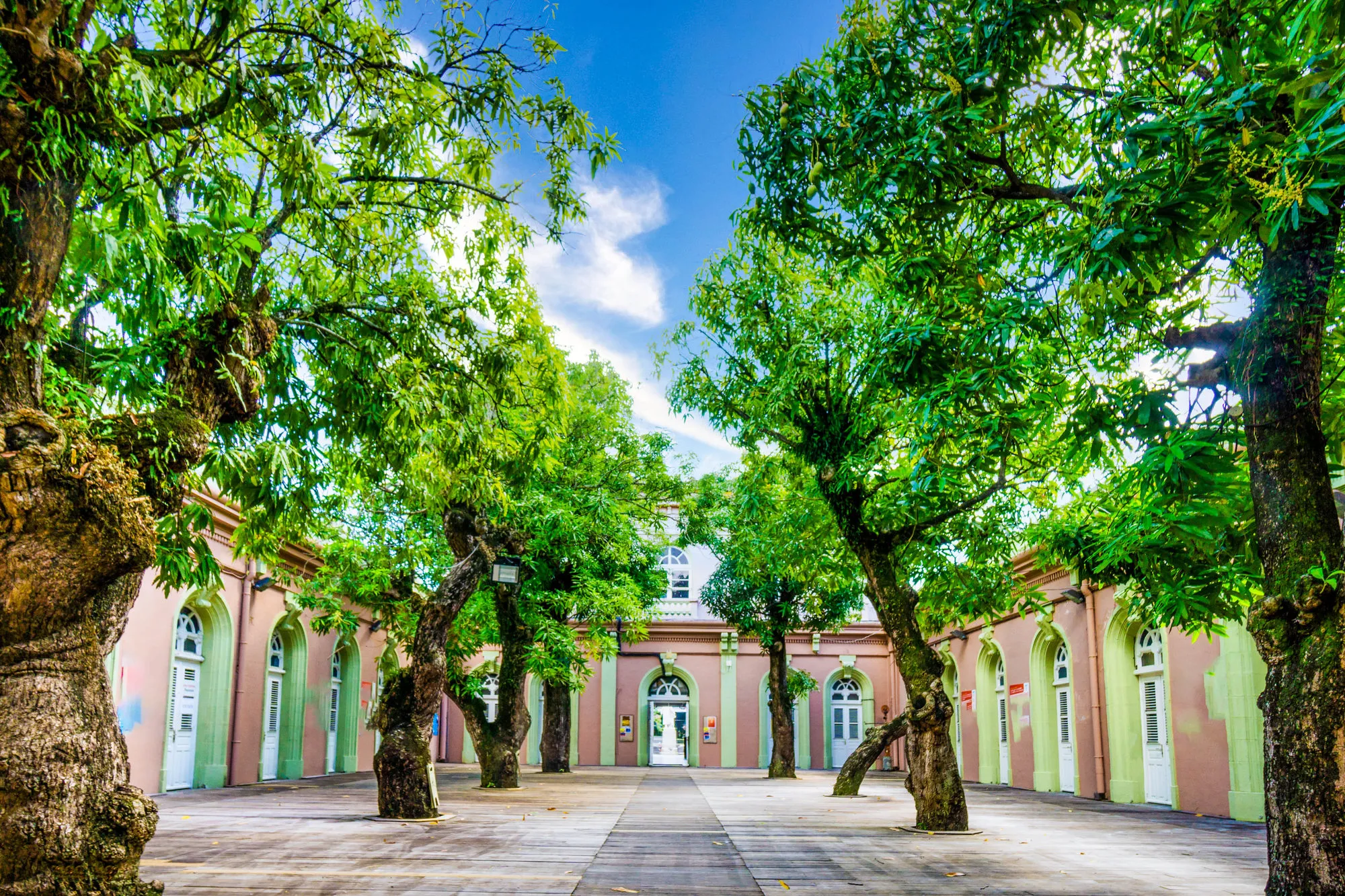 Fort-de-France het oude gerechtsgebouw in Martinique