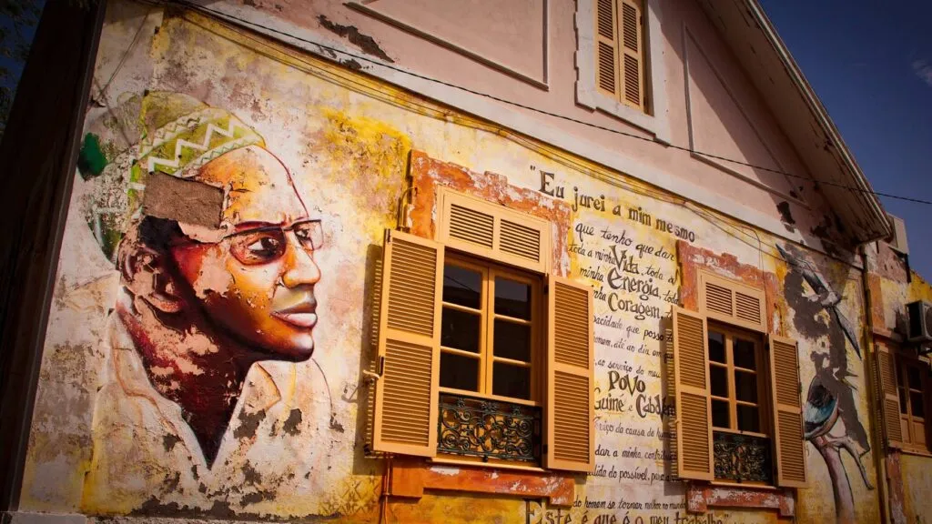 Kaapverdie Santiago Praia Sfeer Muurschildering