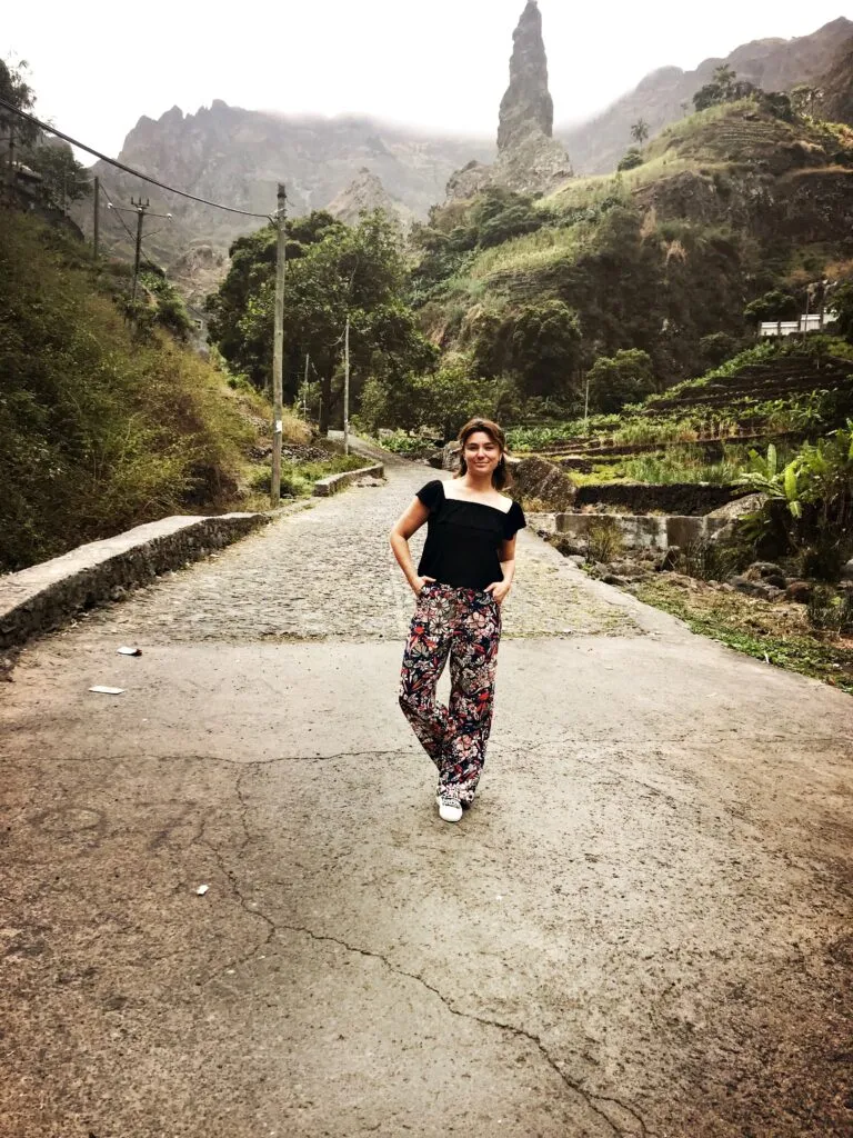 Kaapverdie Santo Antao Binnenland Straat Reiziger