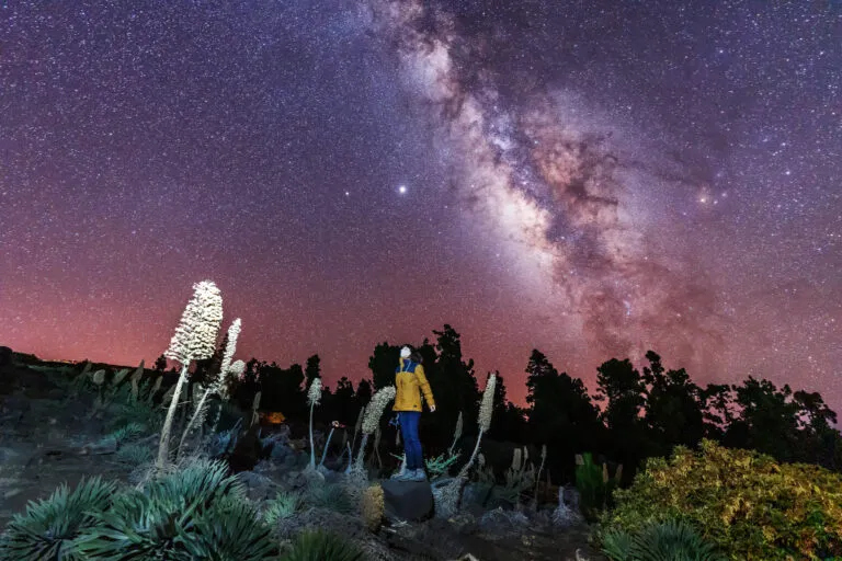 Sterrenhemel op La Palma op het hoogste punt van het eiland