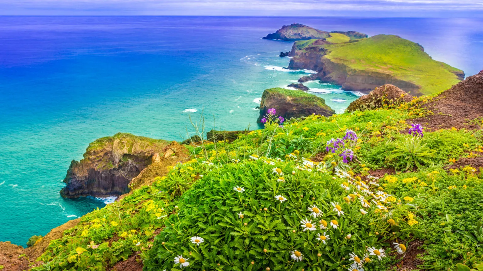 Madeira Ponta De Sao Lourenco Kust Klif Zee Kustlijn