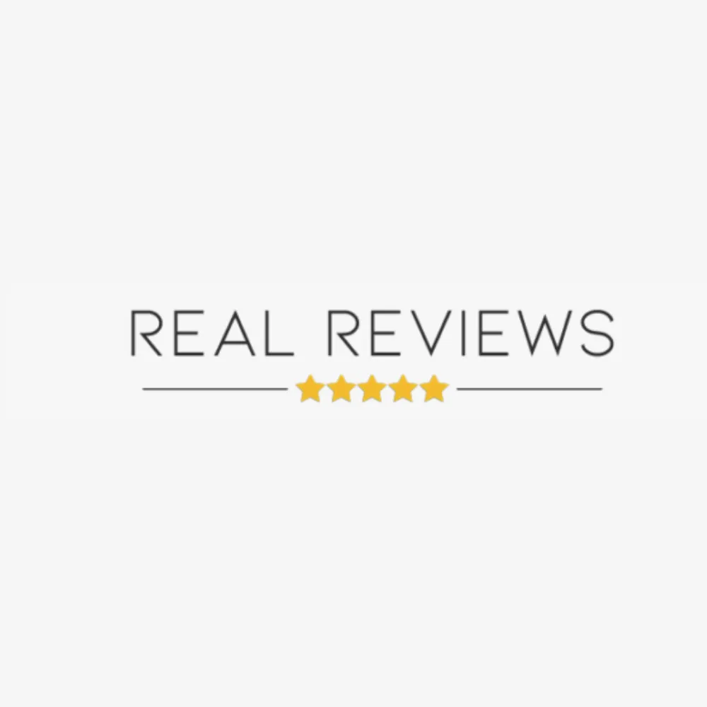 Het logo van Real Reviews