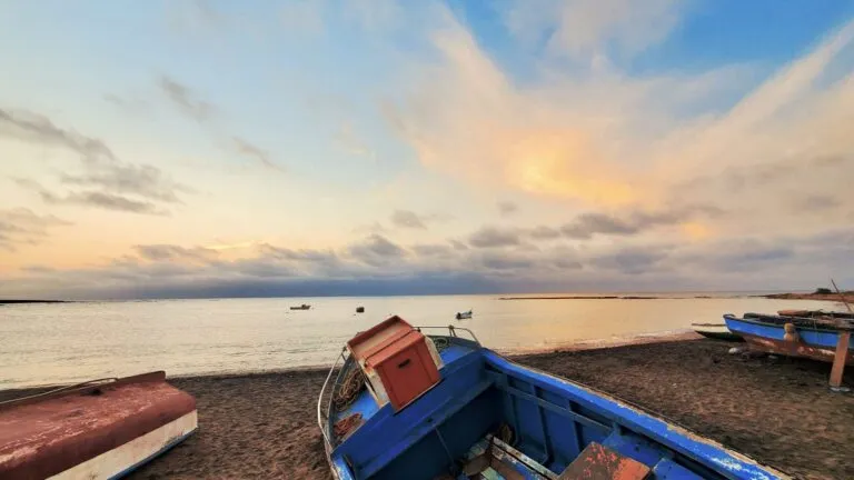 maio santana kaapverdie zonsondergang zee strand